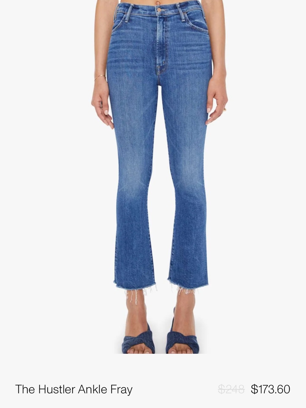MOTHER, the hustler ankle fray in grasping at straws size 27